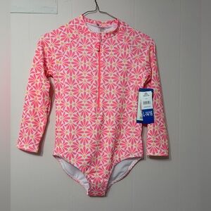 Kensie Girl Pink Floral Rashguard